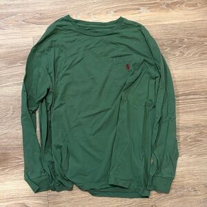 Polo Ralph Lauren Green Long Sleeve Men's Shirt